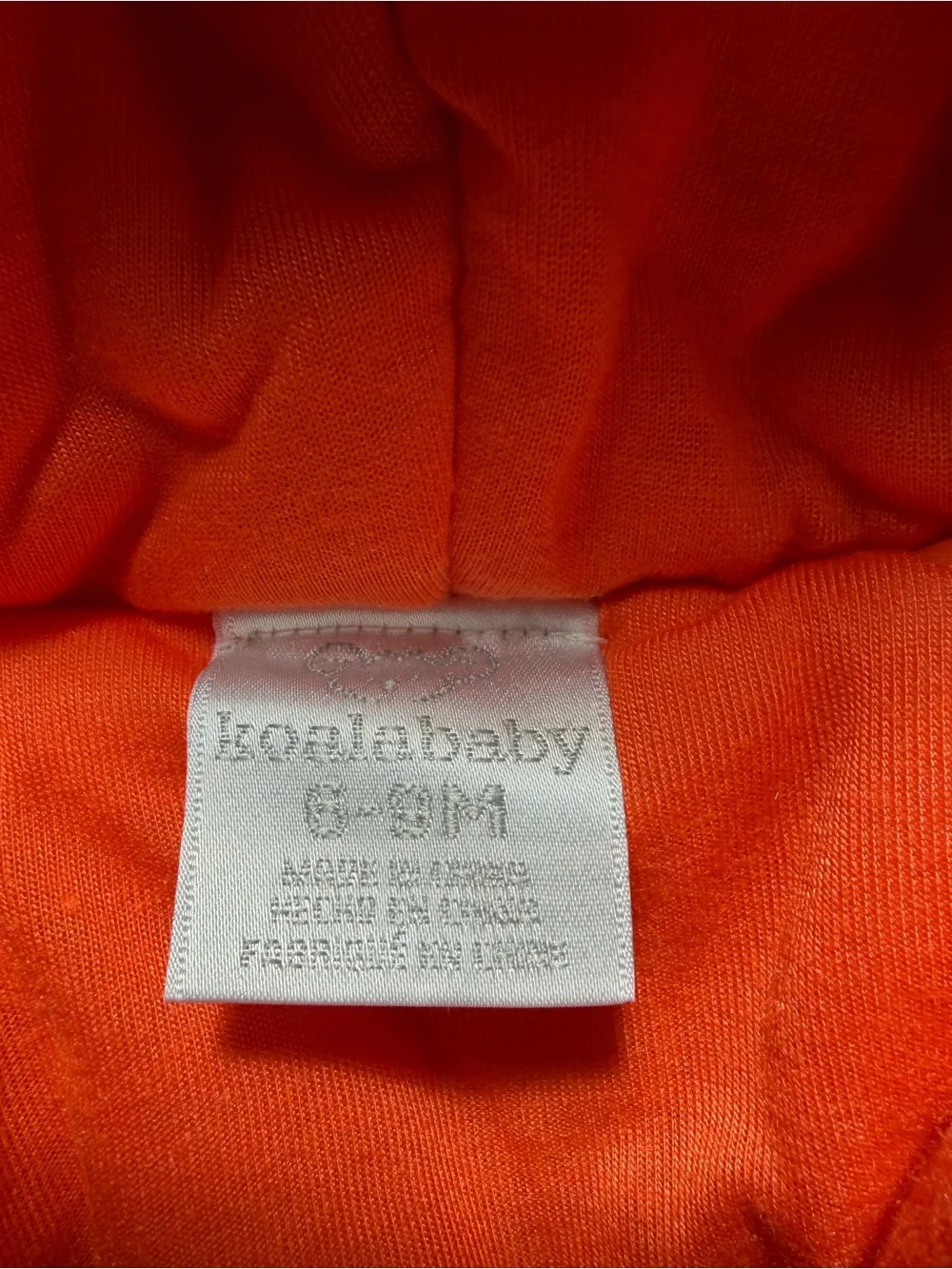 Koala Kids Orange Plush Animal Hooded Jacket